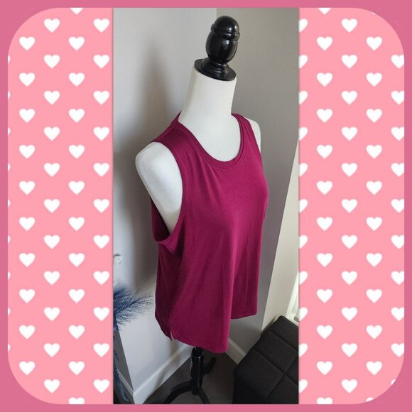 MNY Performance || Fuschia Workout Top (SIZE L) - Picture 2 of 7